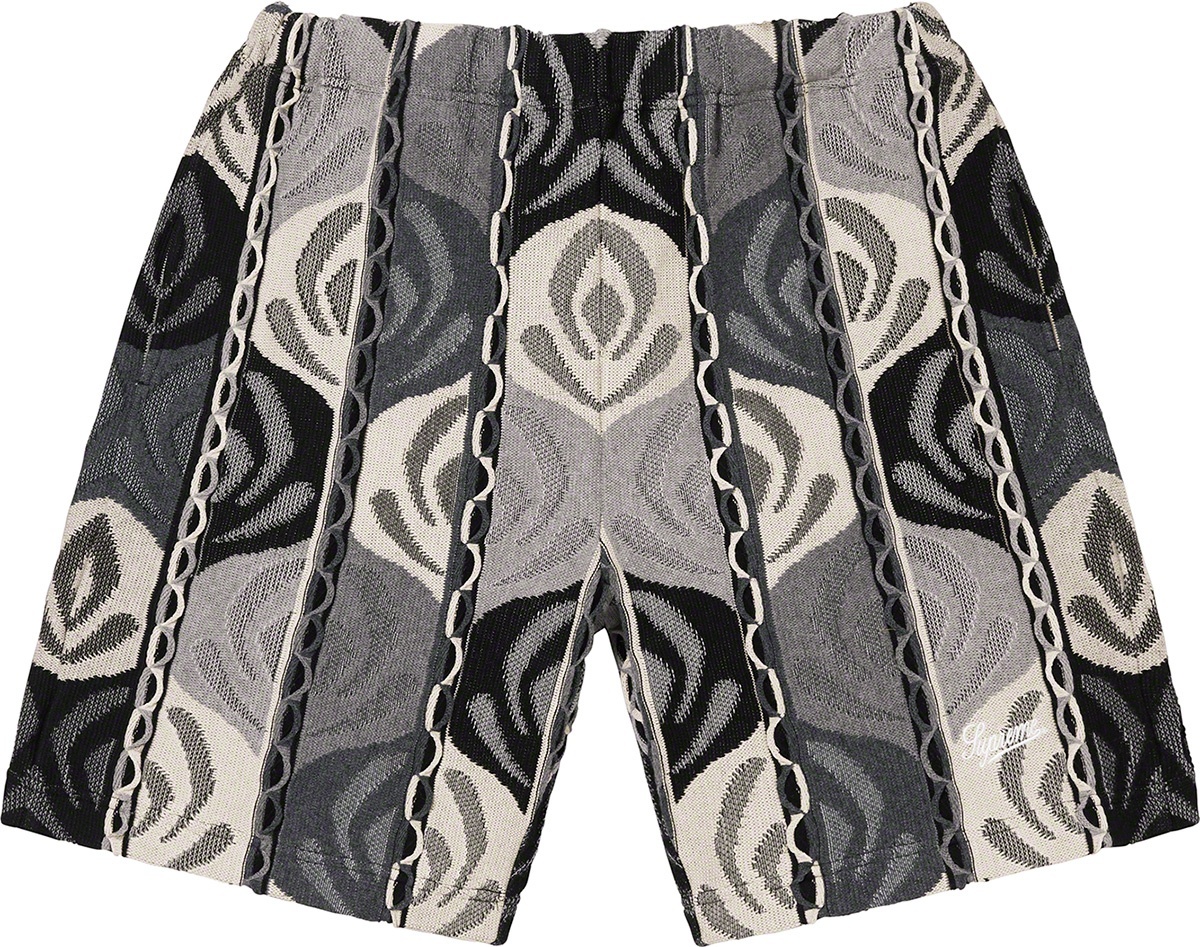 Abstract Textured Knit Short view 4
